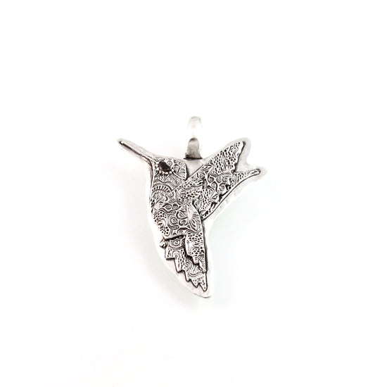 Sterling Silver Hummingbird Totem Pendant | j0391 2