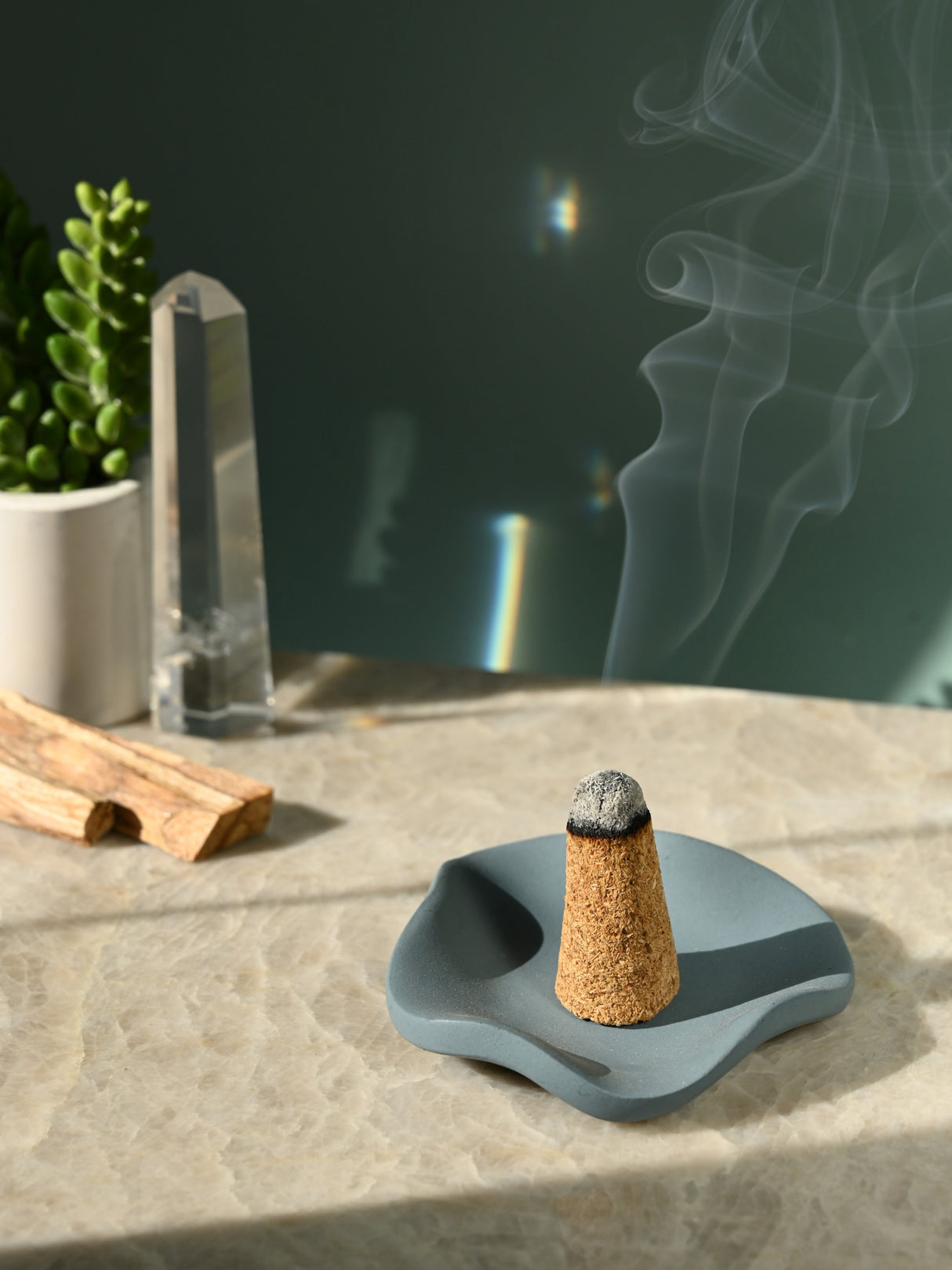 wavy tray 1 | ib95-Blue Fog