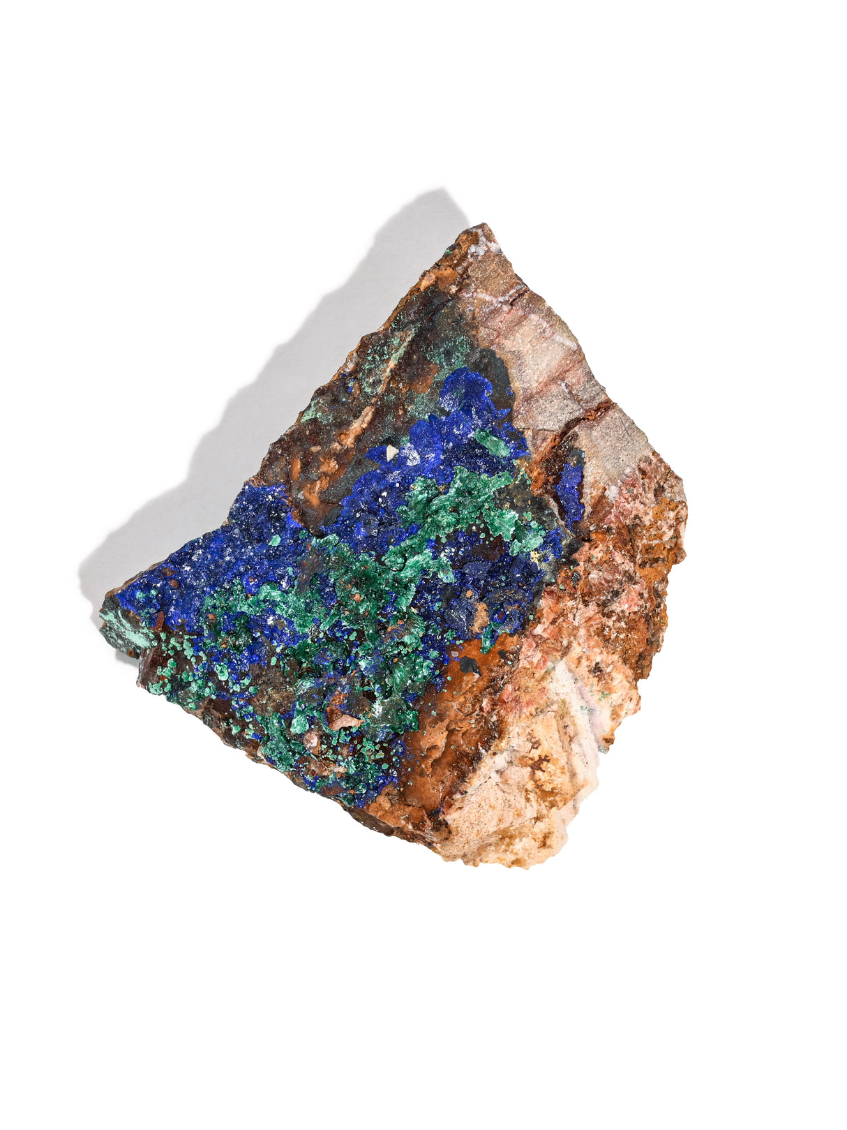 Raw Azurite with Malachite Medium | Cg228
