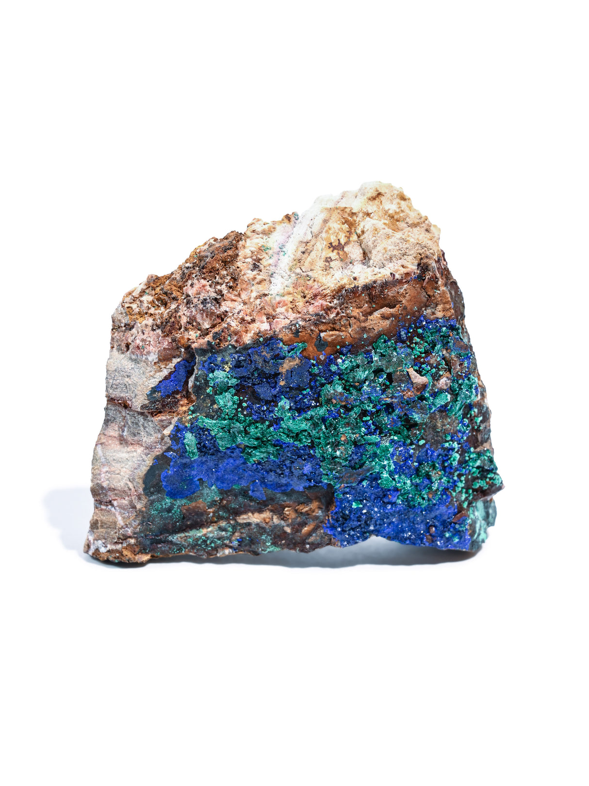 Raw Azurite with Malachite Medium 4 | Cg228