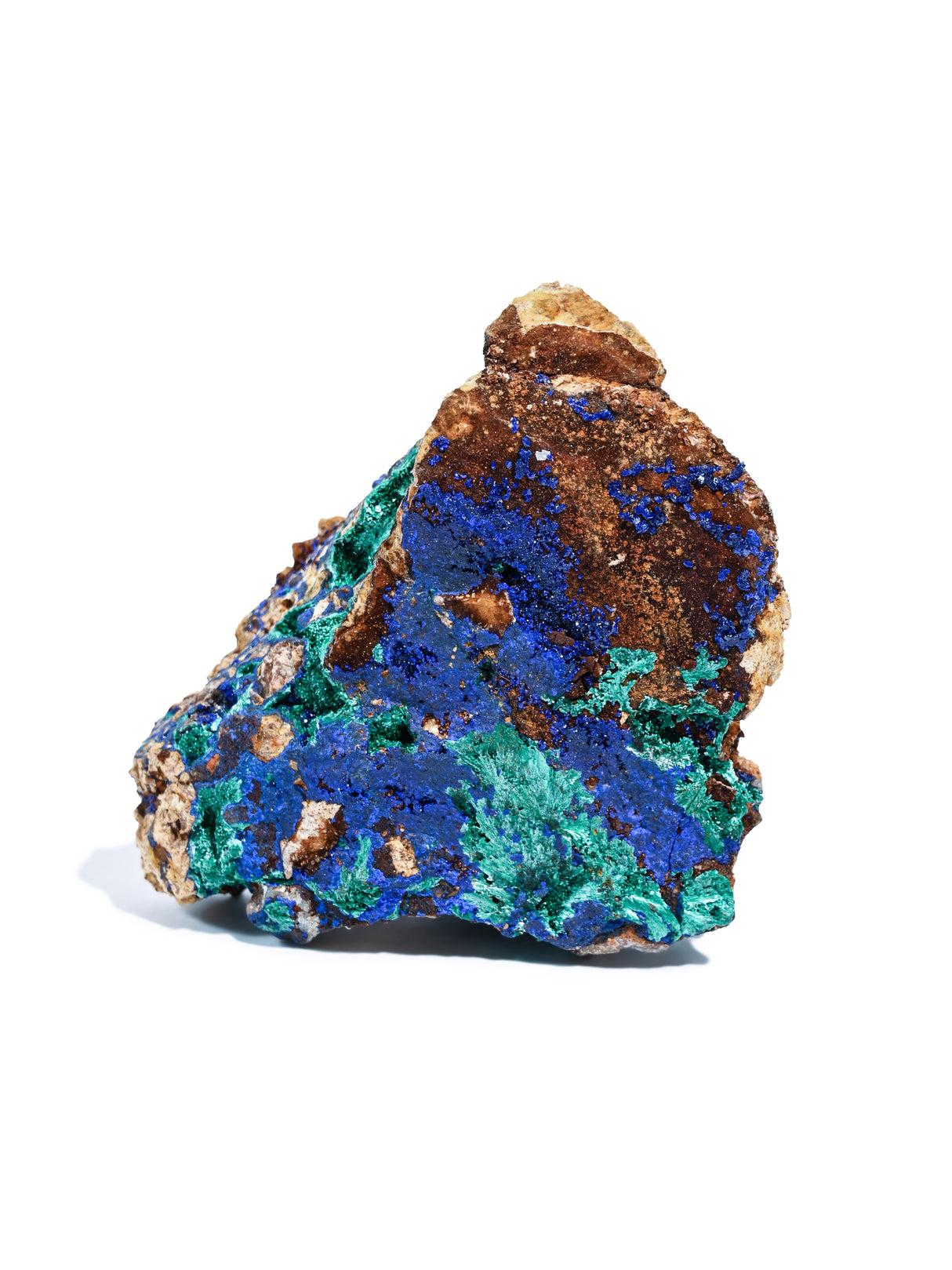 Raw Azurite with Malachite Medium 6 | Cg228