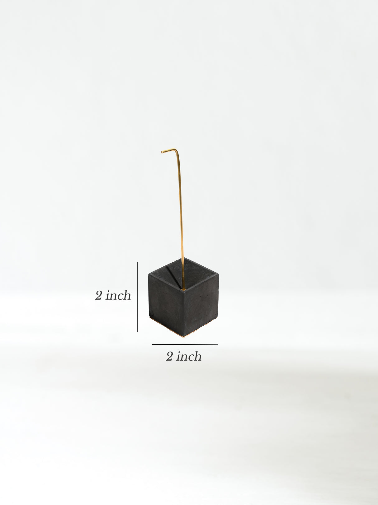 Cuboid Concrete Incense Burner | ib90-Black