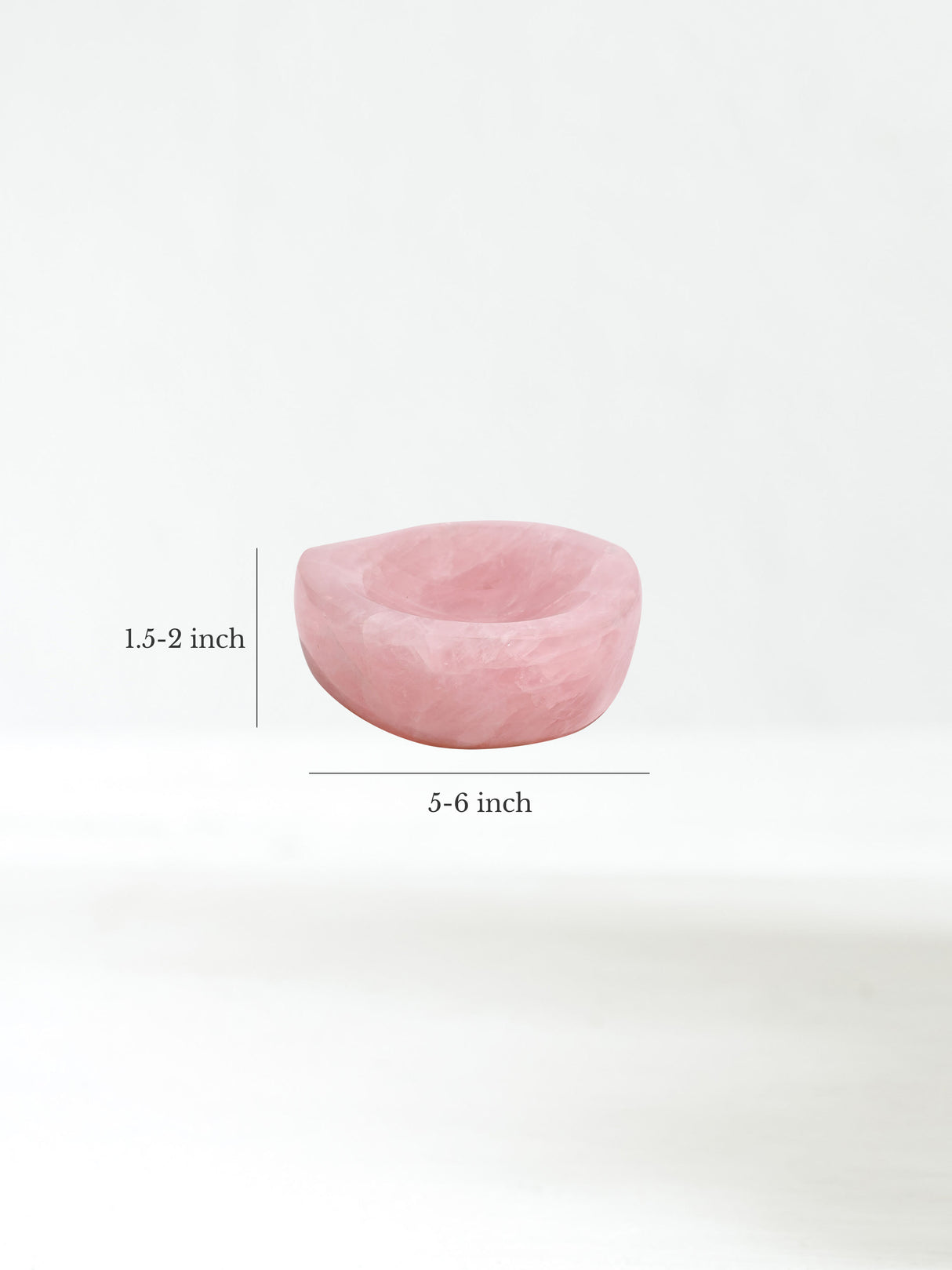 Rose Quartz Bowl Medium Dimension | Cg614
