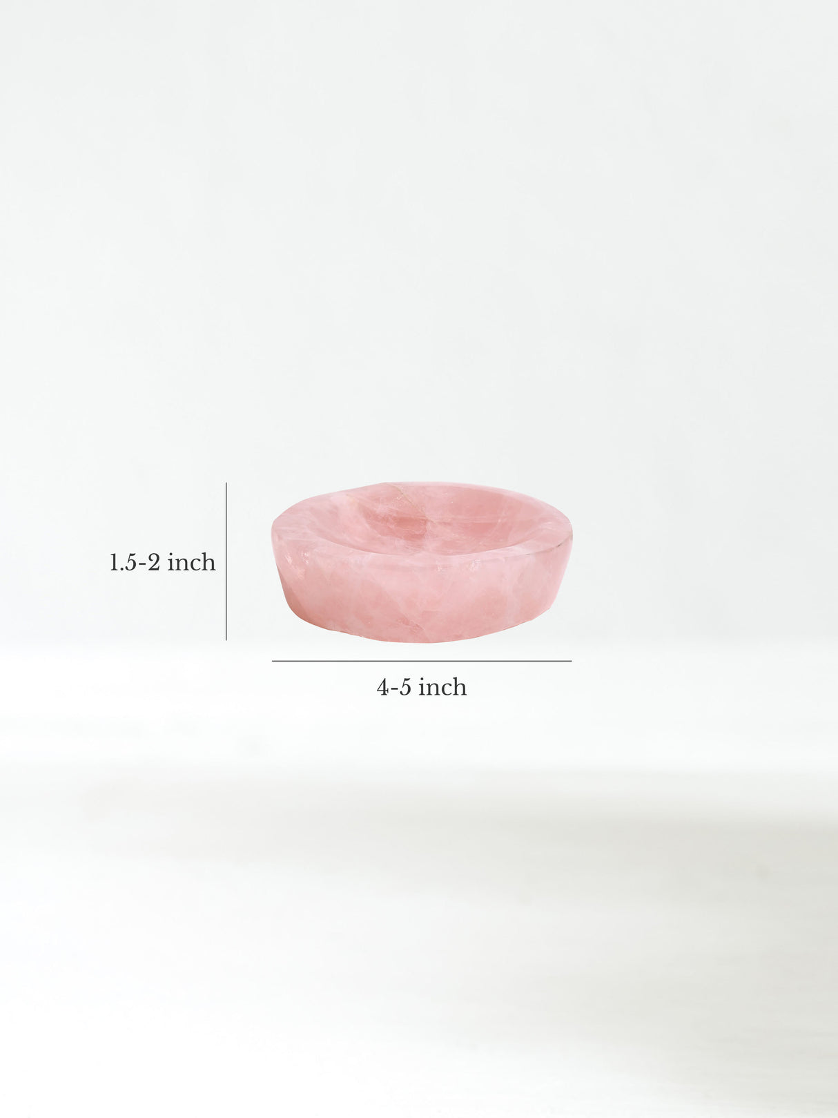 Rose Quartz Bowl Small Dimension | Cg413