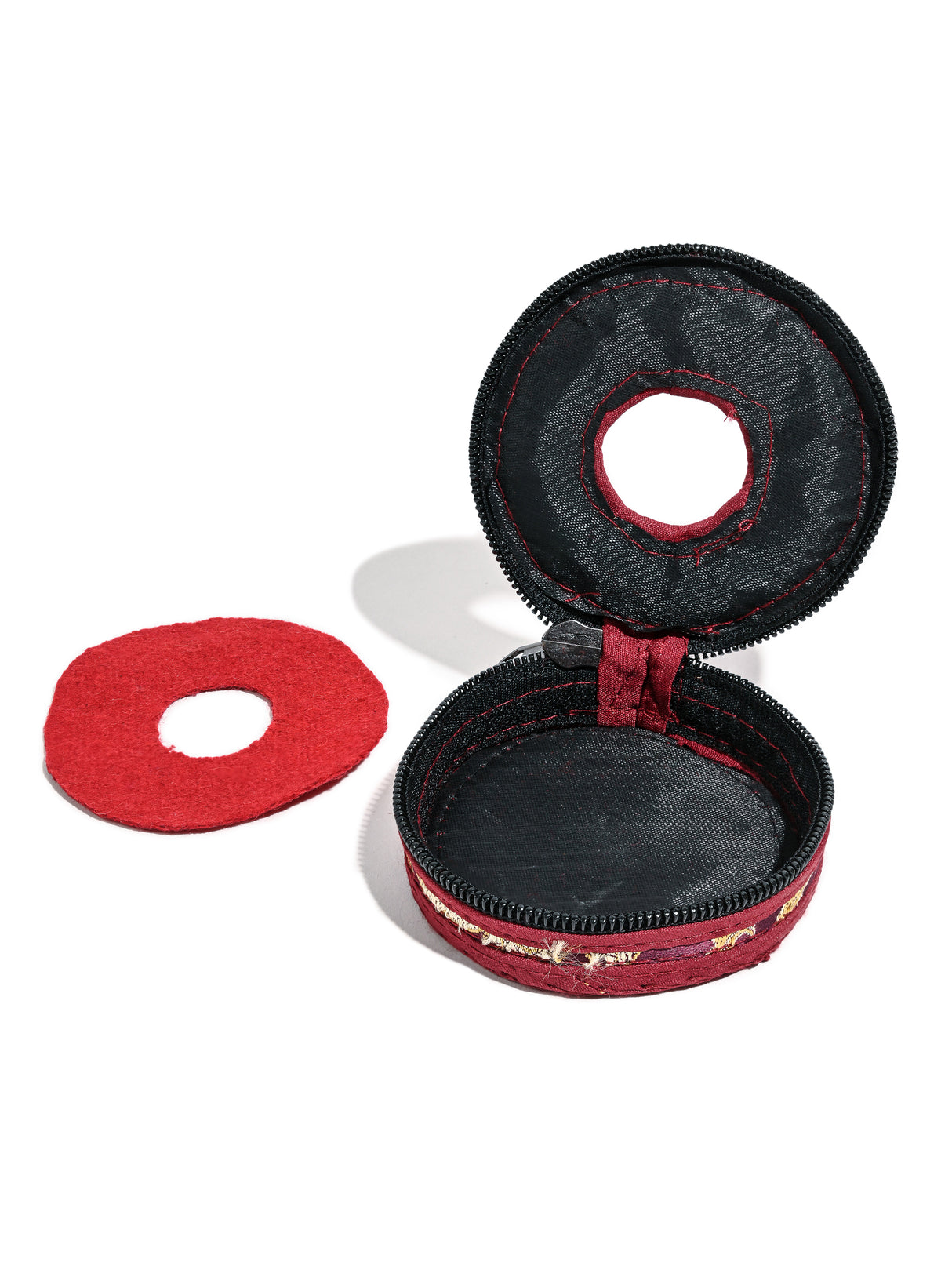 Tingsha Cover 2.5" | mm012-Burgundy