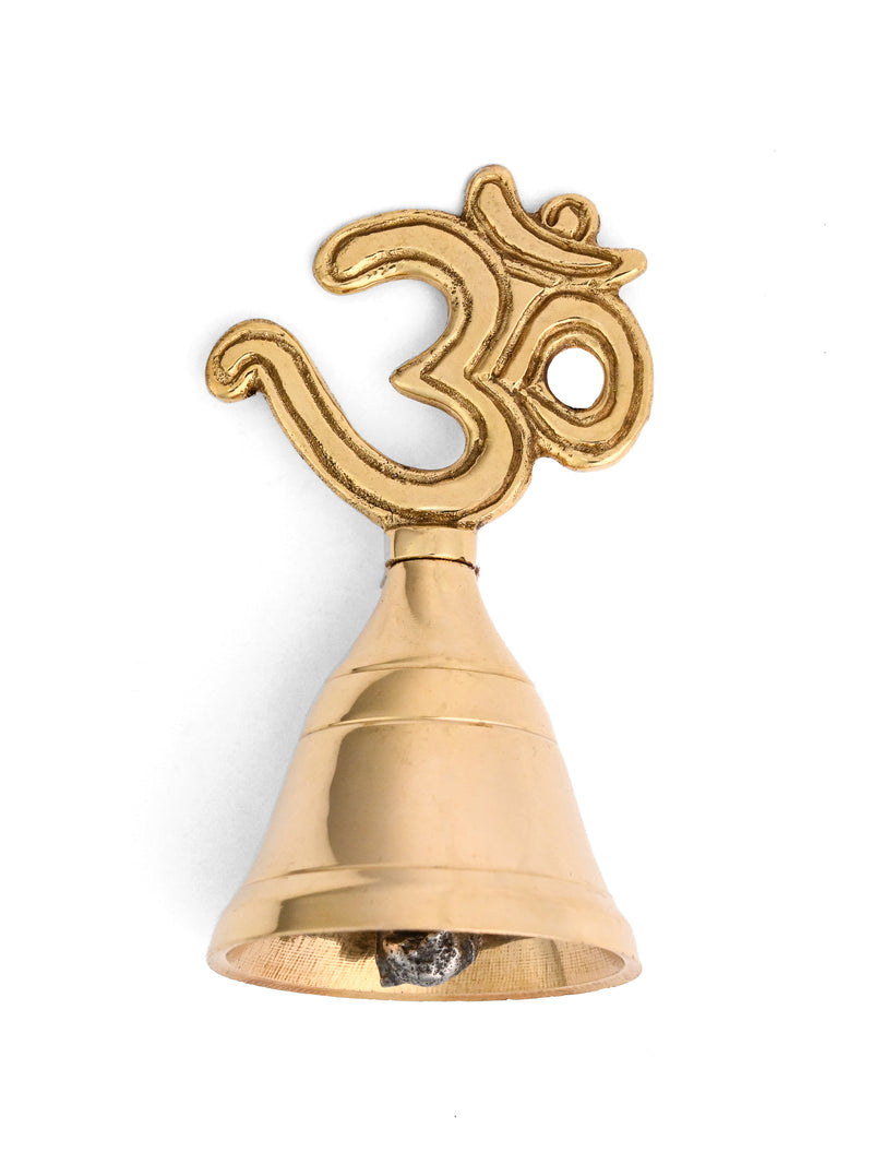 OM Symbol Brass Altar Bell