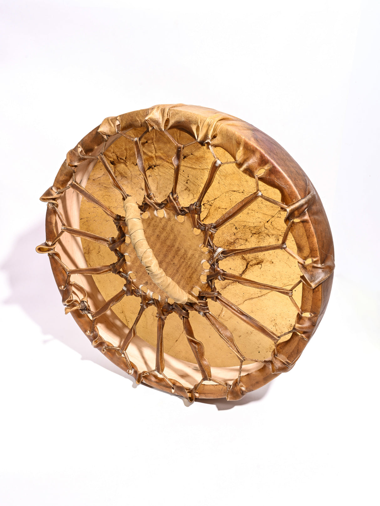 Native American Style Elk Hide Frame Hand Drum 1 | mmhd-08-10 in | mmhd-08-13 in | mmhd-08-15 in | mmhd-08-18 in