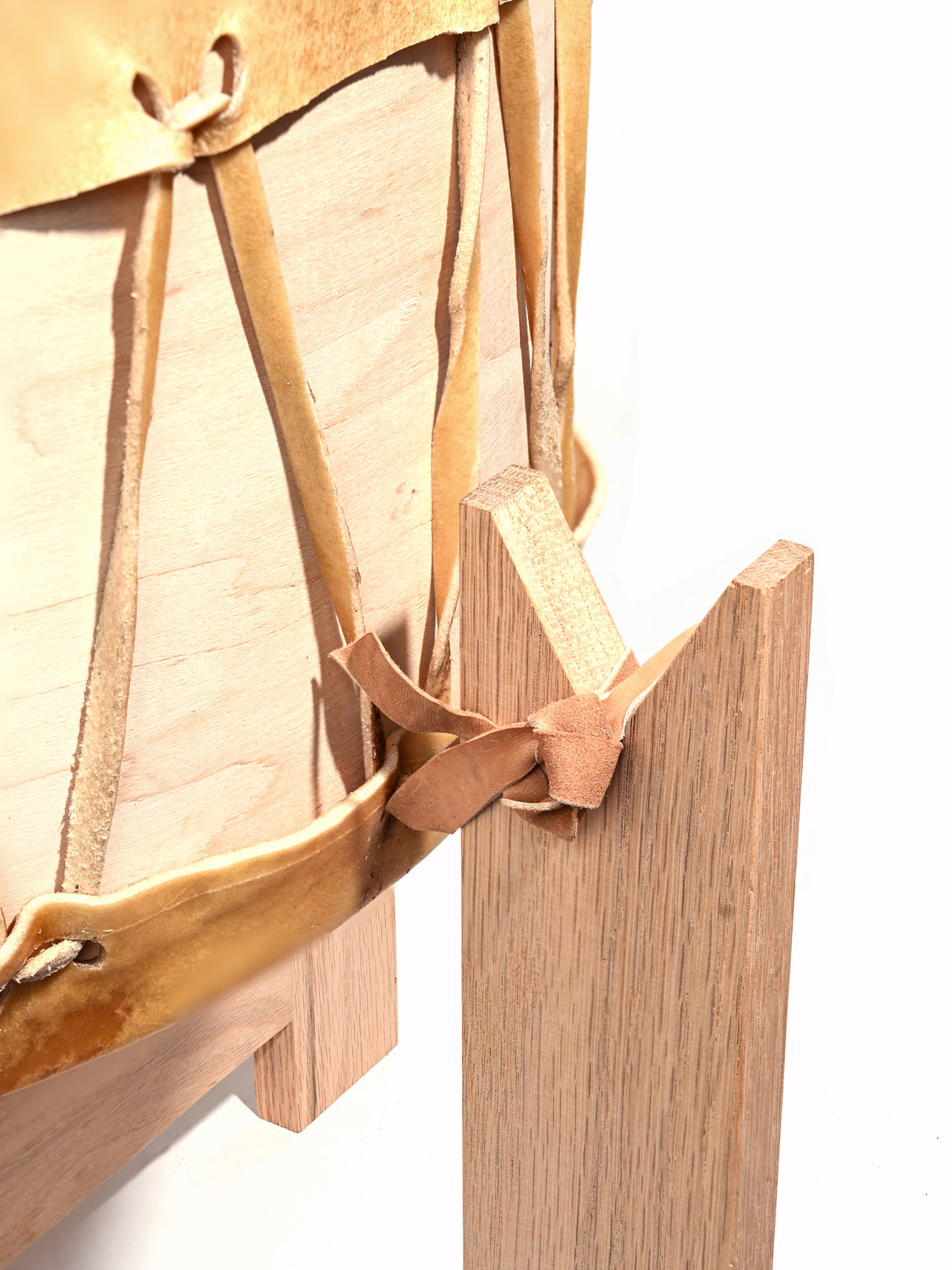 Ceremonial Native American Style Drum with Stand side | mmhd29-18 in | mmhd29-24 in | mmhd29-28 in