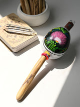 Peruvian Amazon Hand Painted Gourd Rattle