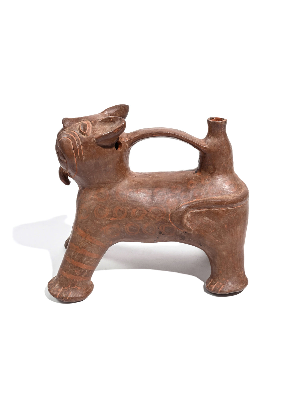 Huaco Silbador-Peruvian Whistling Vessel - Jaguar 1 | mmwv057