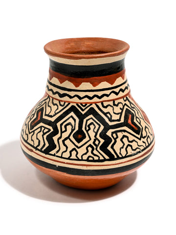 Shipibo Amazon Jungle Ceramic Vase - DISCOUNTED/2nds