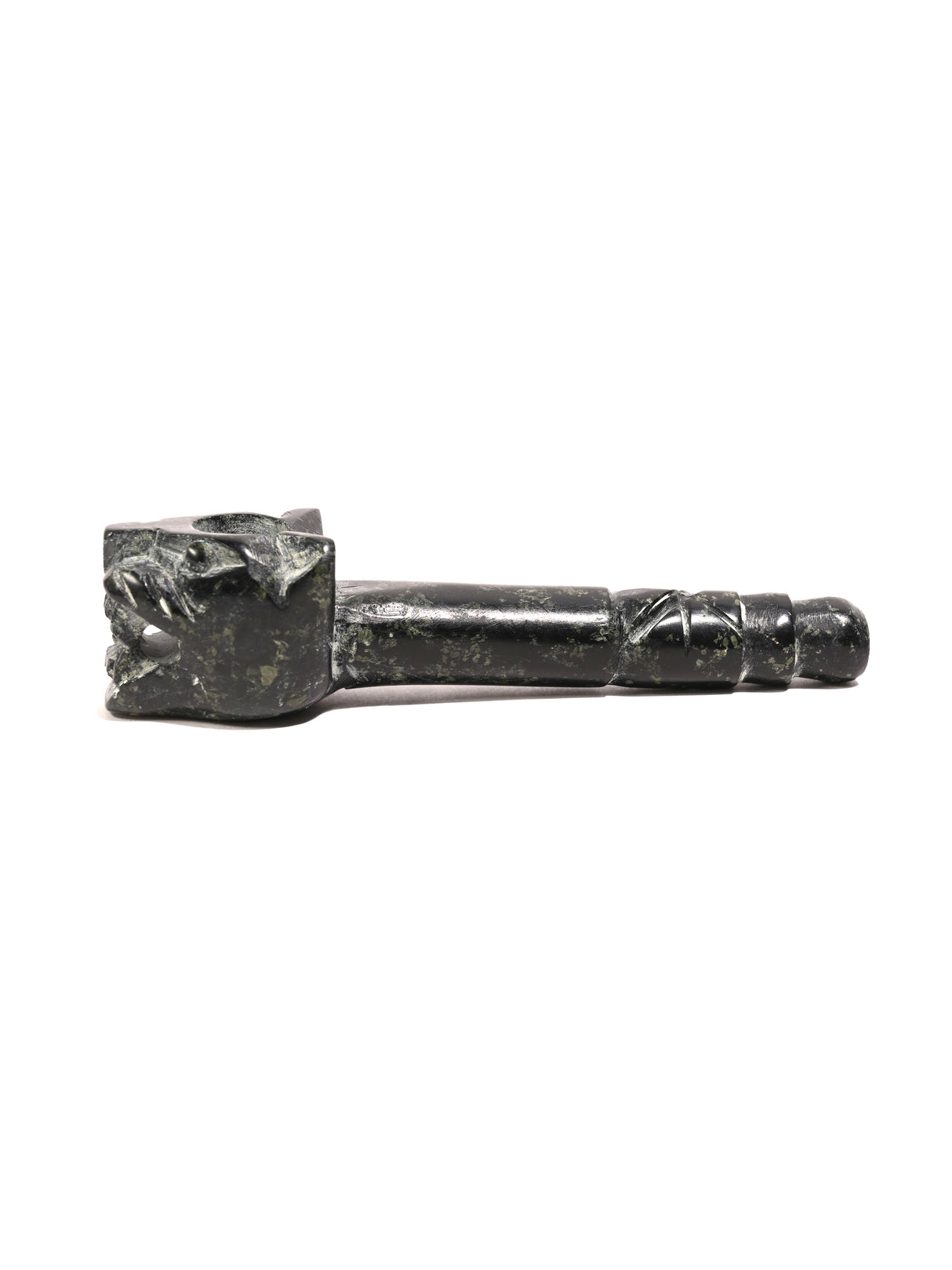 Jaguar Stone Carved Pipe | si0036-Large