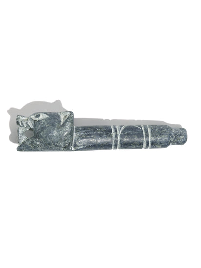 Jaguar Stone Carved Pipe 2 | si0036-Small