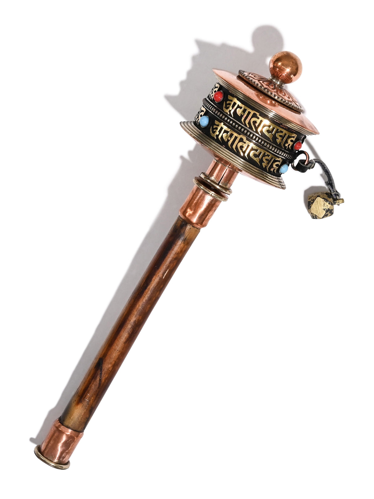 Newari Script Cooper Prayer Wheel