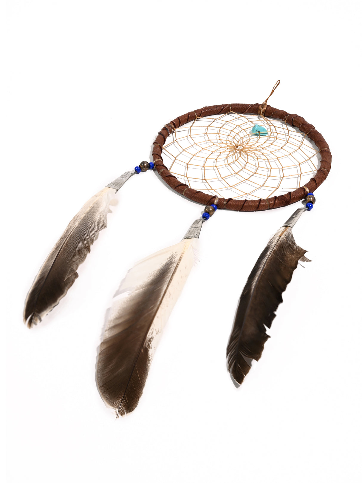 Turquoise Stone Dreamcatcher | si0374-Chocolate-Blue