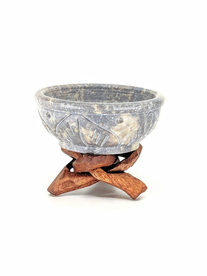 Charcoal Incense Burners Small Stone Resin Burner with Stand 