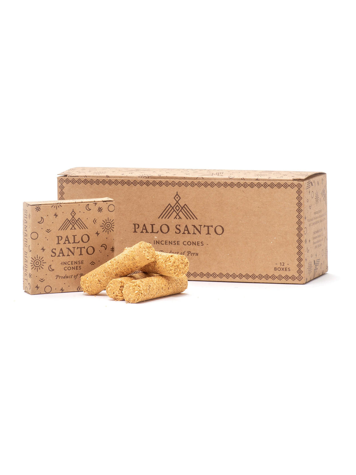 Cone Incense Pack of 12 boxes Shamans Market Palo Santo Cones - Peru