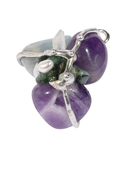 Crystal Pendant Necklaces Ask, Believe, Receive Gemstone Amulet Pendant