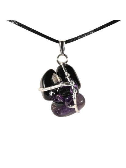 Crystal Pendant Necklaces Protection Gemstone Amulet Pendant