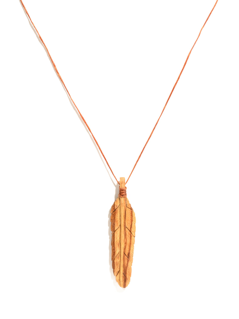 Palo Santo Feather Necklace
