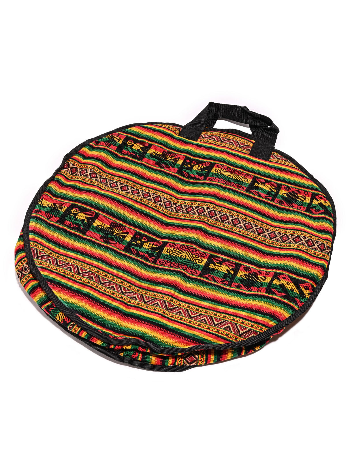 Frame Drum Carrying Case - Extra Large - 19-20" - mmdc11-Red-Gold-Green