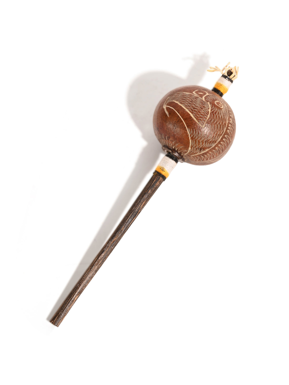 Peruvian Amazon Gourd Rattle - Eagle and Condor
