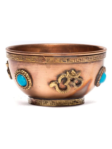 Copper Om Offering Bowl - Small