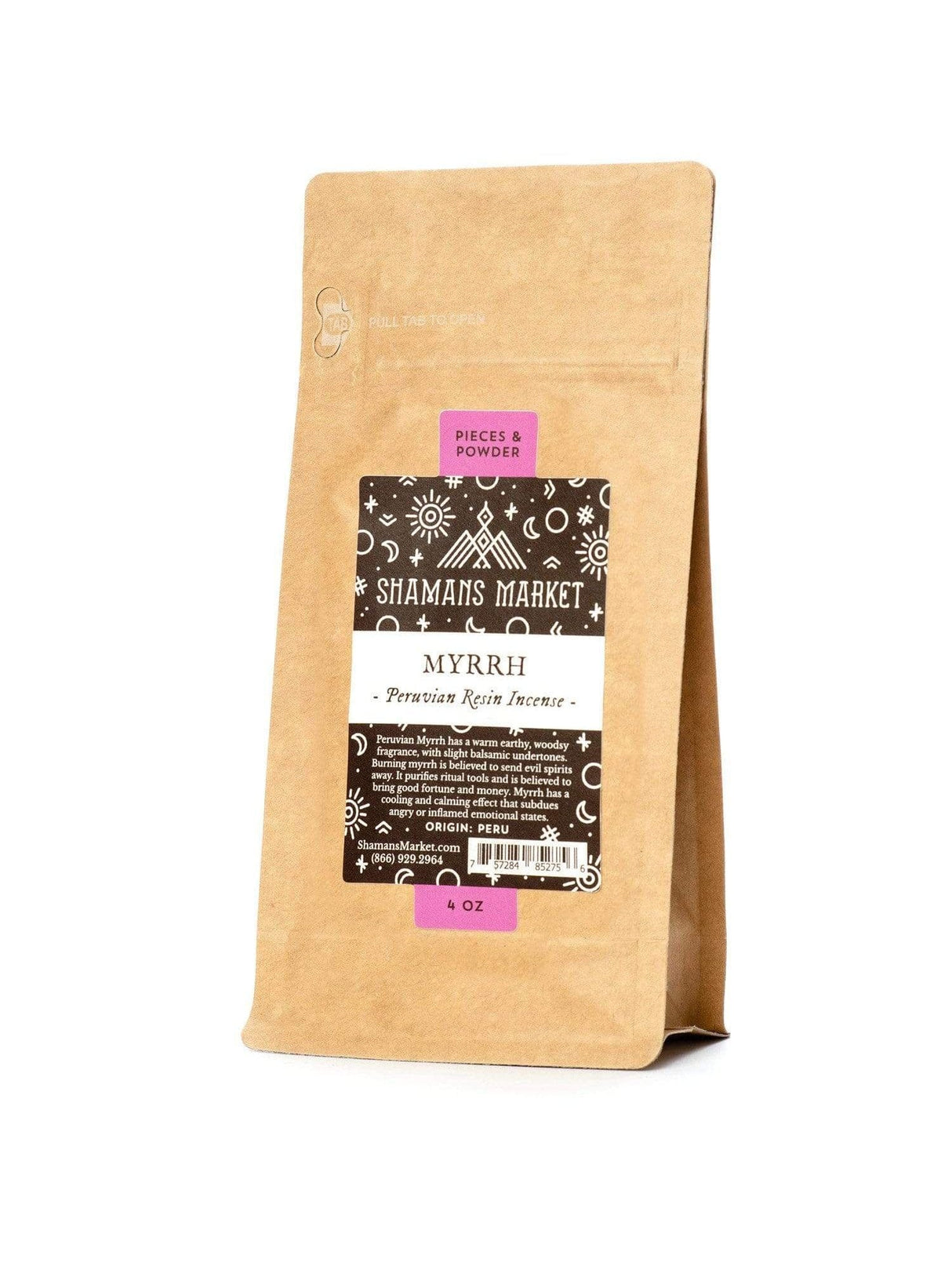 Resin Incense 4 oz Peruvian Myrrh Resin Incense