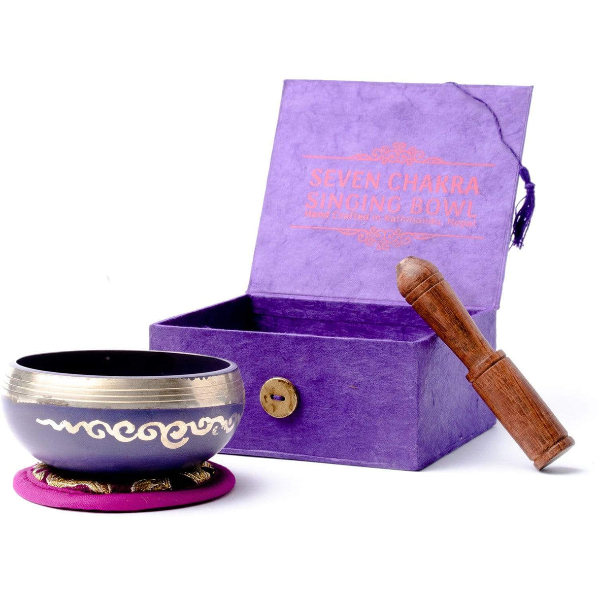 Singing Bowl Gift Set Singing Bowl Sahasrara Chakra Gift Box - 3 inch