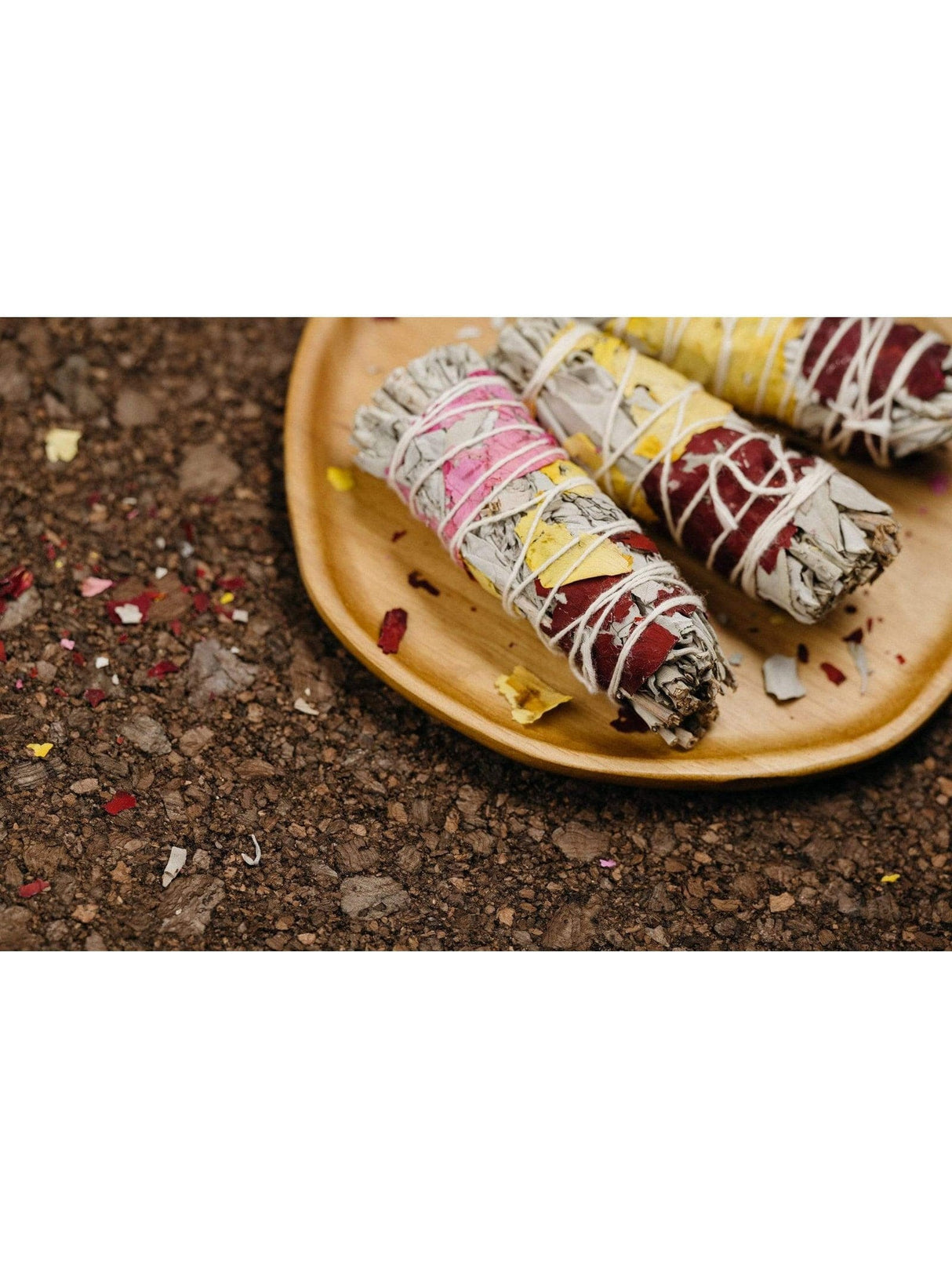 White Sage & Rose Petal Smudge Stick 3 | smg25m