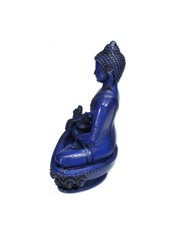 Medicine Buddha Blue Resin - 5.5 in