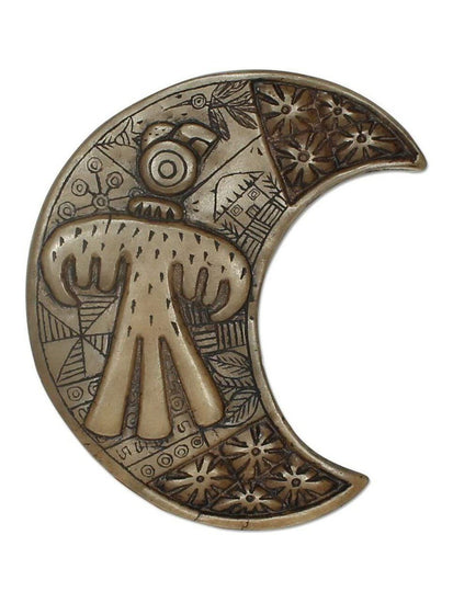 Stone Carving Andean Symbology Tile - Condor - Crescent