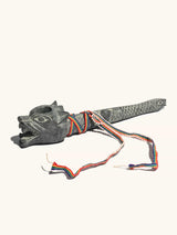 Ceremonial Stone Carved Pipe - 12 inch