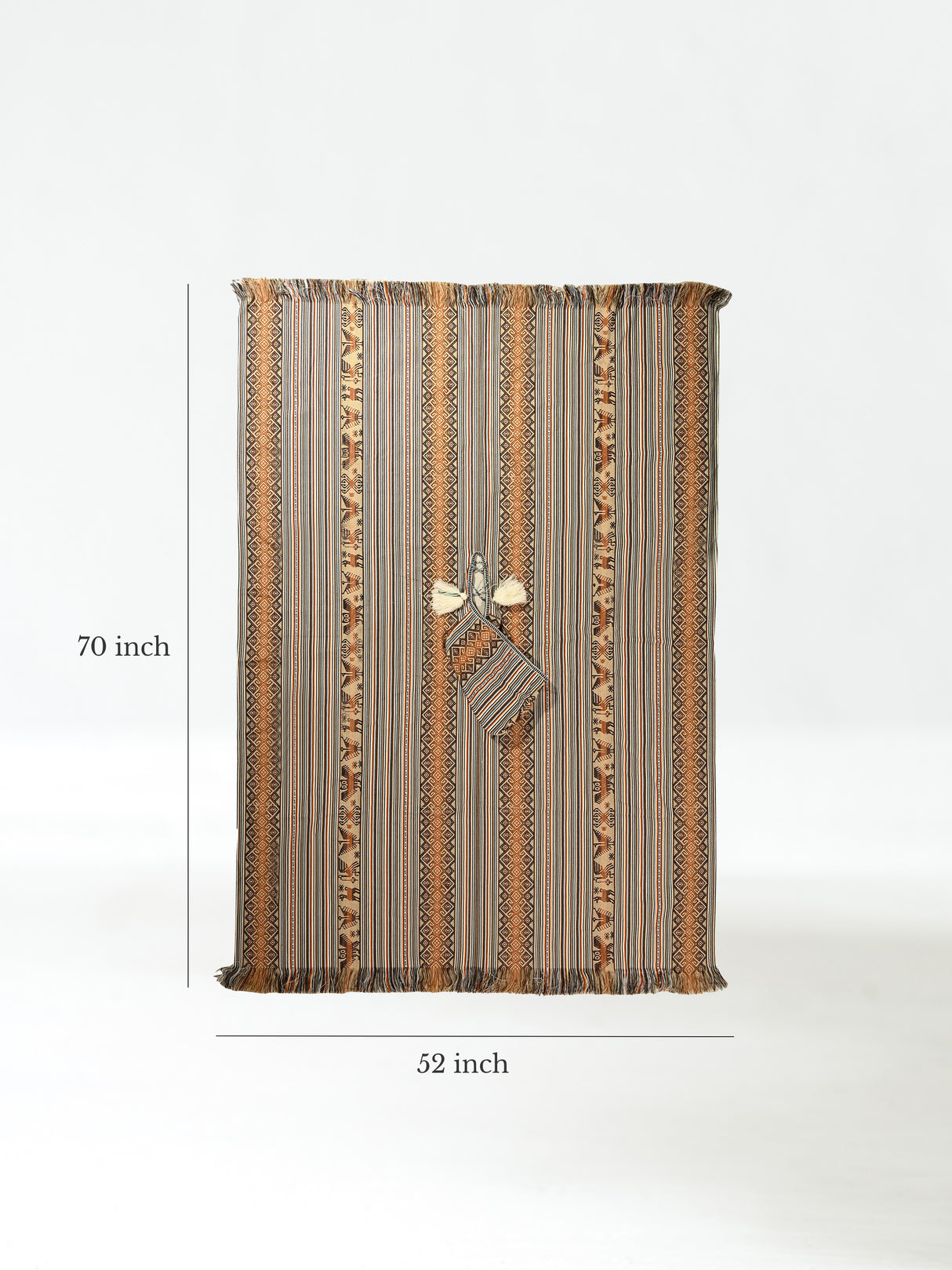 Alpaca Hooded Peruvian Poncho - Cream