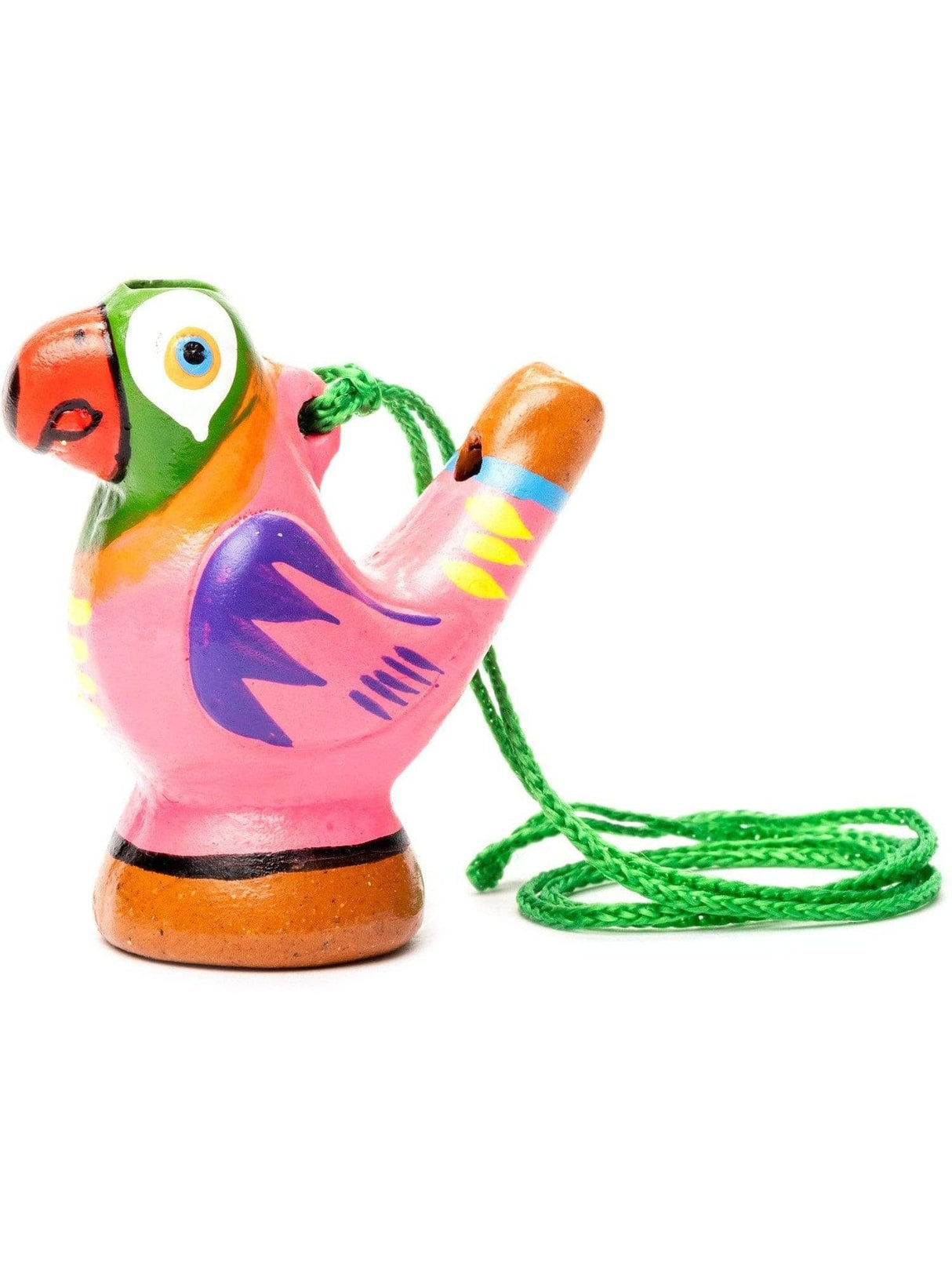 Water Whistles Pink Parrot Mini Chirping Water Whistle