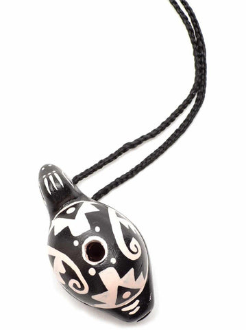 Singing Turtle Clay Whistle on Cord