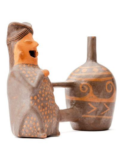 Whistling Vessels Huaco Silbador-Peruvian Whistling Vessel -The Mummy