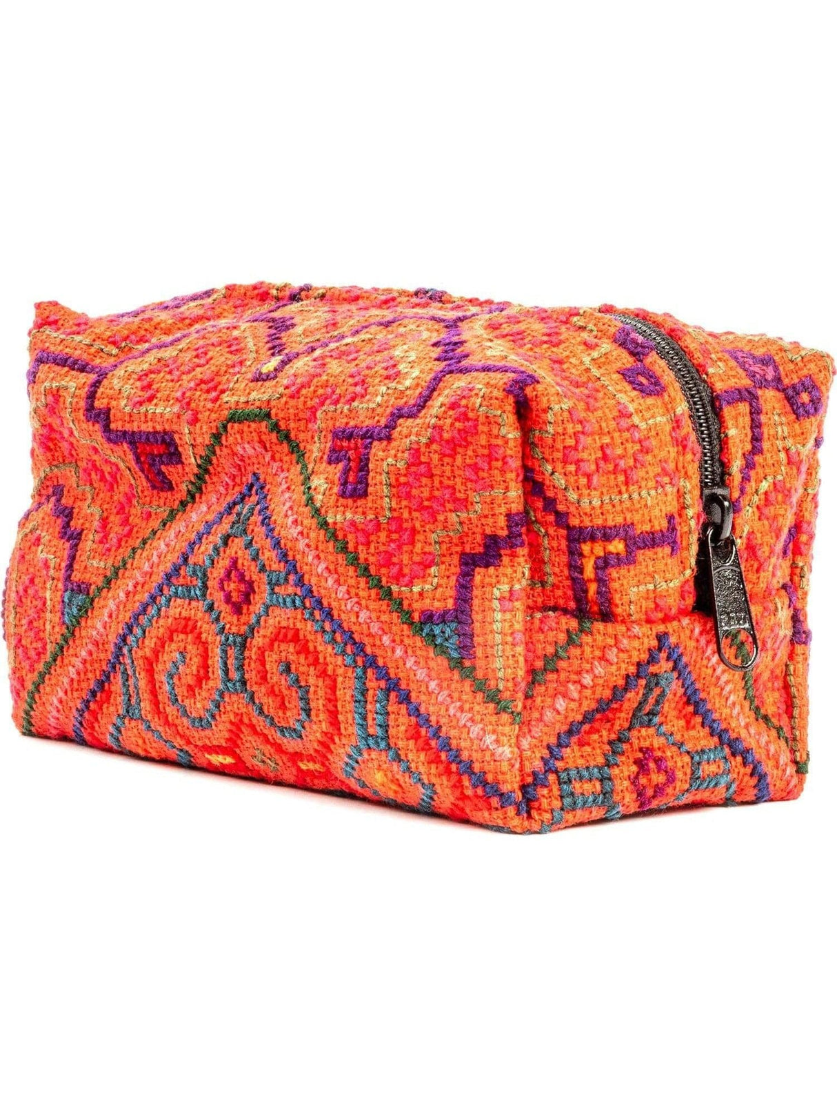 Zipper Bags Dawn Shipibo Embroidered Cube Zipper Pouch