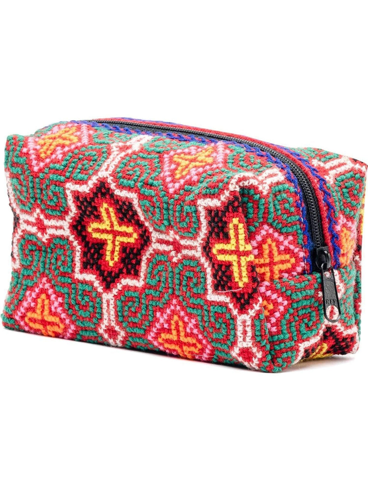 Zipper Bags Journey Shipibo Embroidered Cube Zipper Pouch
