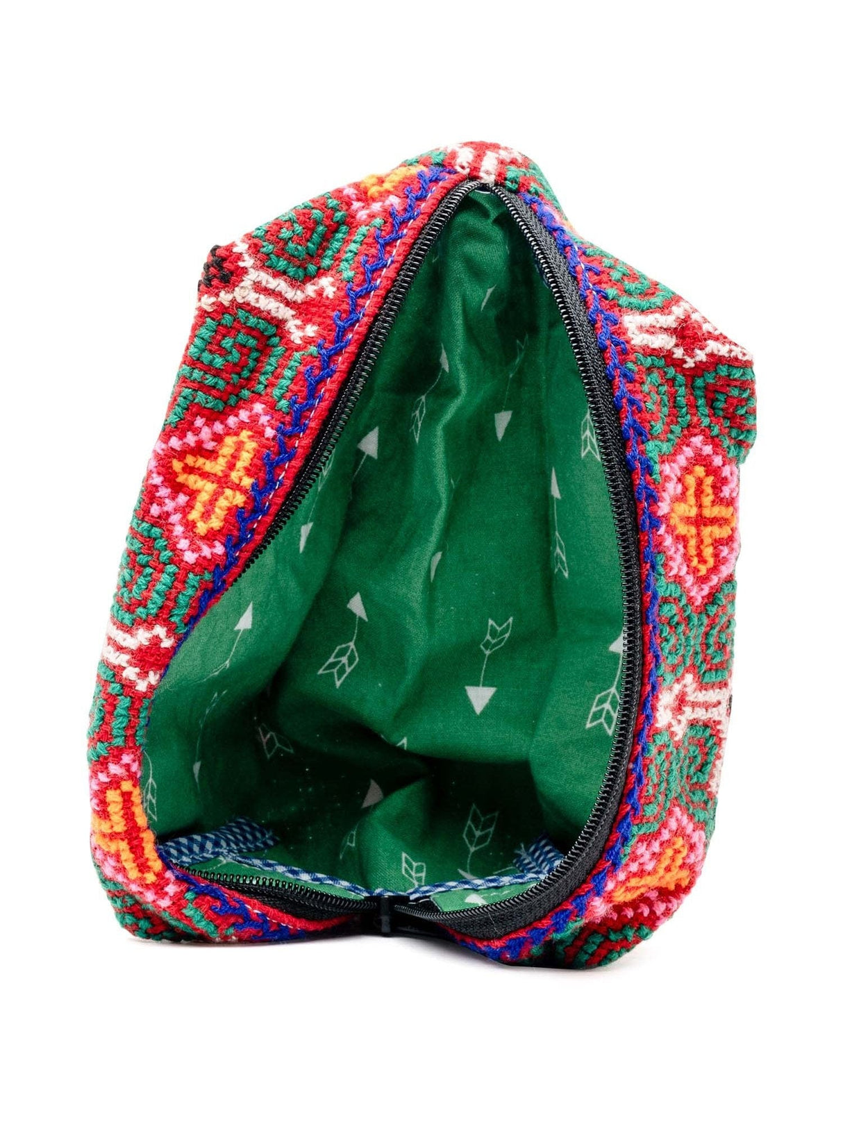 Zipper Bags Shipibo Embroidered Cube Zipper Pouch