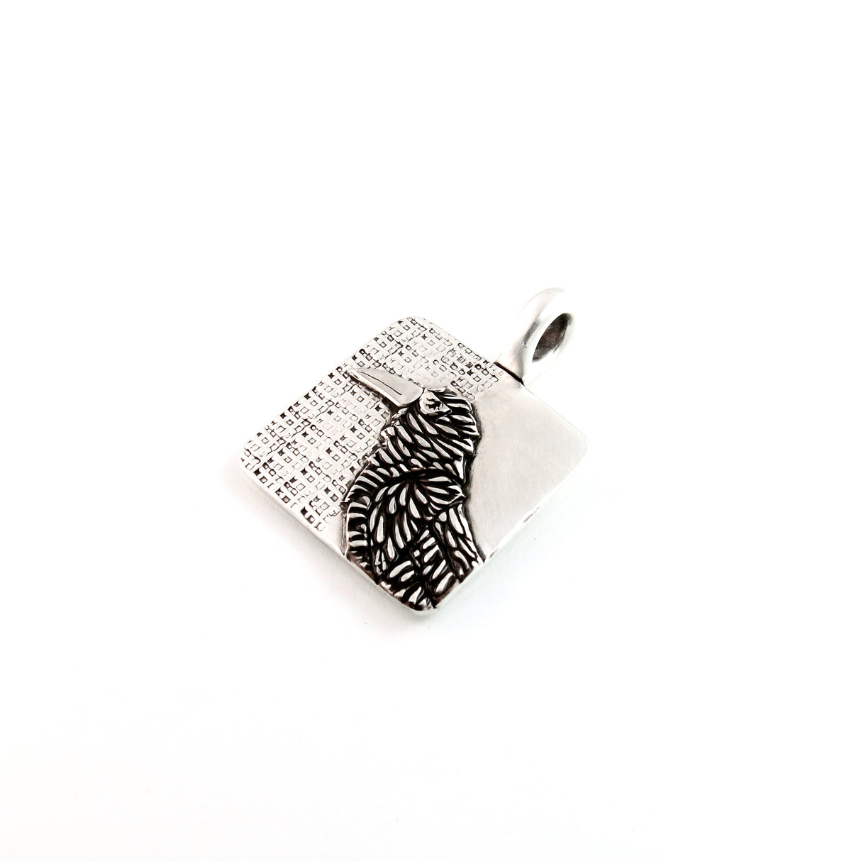 Sterling Silver Raven Totem Pendant