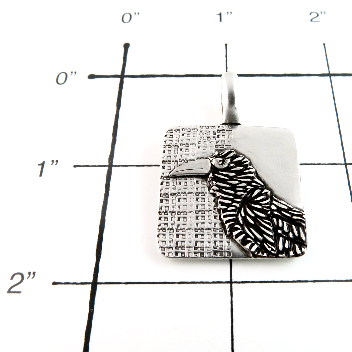 Sterling Silver Raven Totem Pendant