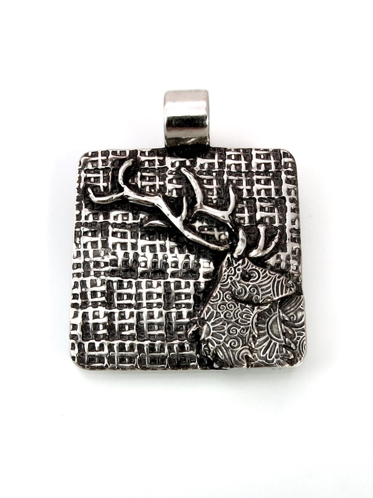 Sterling Silver Elk Totem Pendant