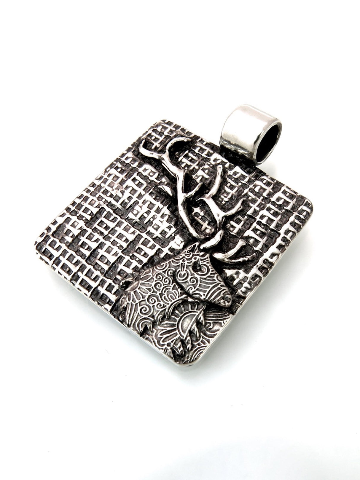 Sterling Silver Elk Totem Pendant