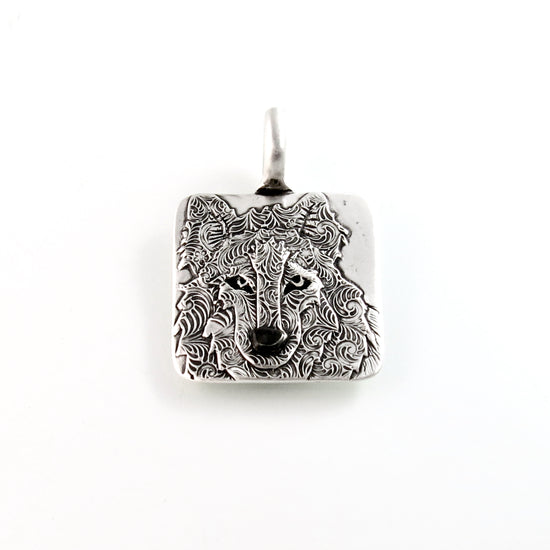 Sterling Silver Wolf Totem Pendant | j0372 2