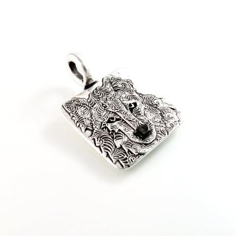 Sterling Silver Wolf Totem Pendant