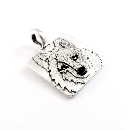 Sterling Silver Wolf Totem Pendant 1 | j0372