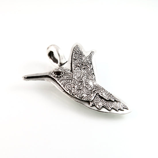 Sterling Silver Hummingbird Totem Pendant | j0391 1