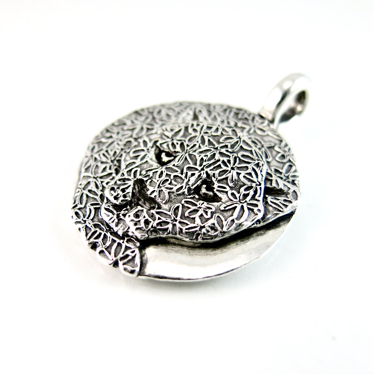 Fine Silver Jaguar Totem Pendant