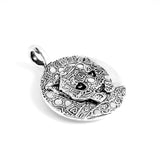 Fine Silver Jaguar Totem Pendant